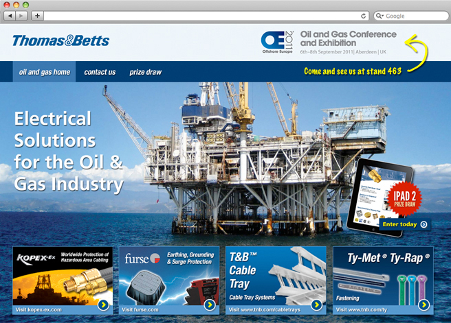 The new Thomas and Betts microsite