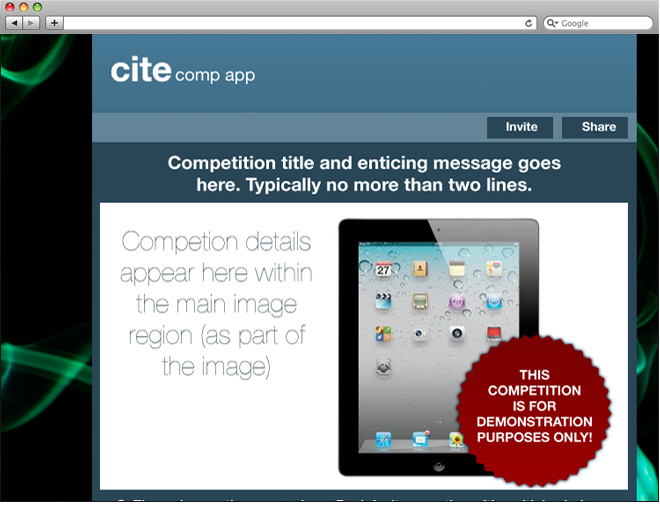 Cite Facebook Competition App