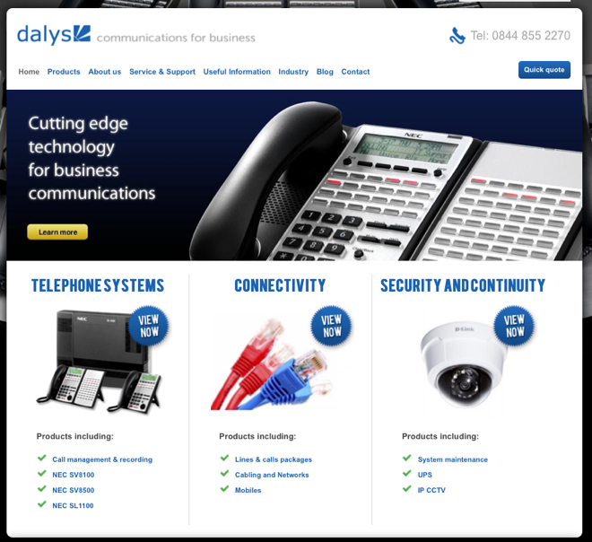 Dalys website developed by Cite