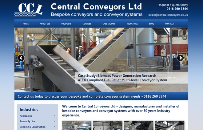 Central Conveyors website