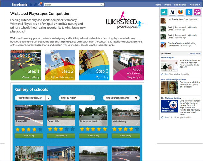 Wicksteed Facebook competition