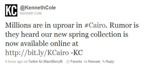 Kenneth Cole hashtag mistake