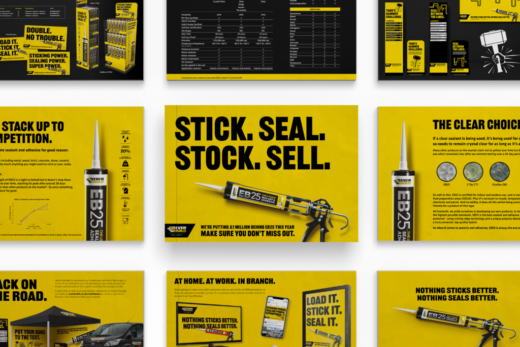 Image showing 'Stick. Seal. Stock. Sell.' magazine mockups